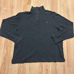 Polo Ralph Lauren Men’s XL Grey Flesh Pony Quarter Zip